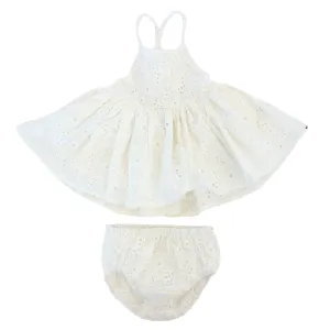 oh baby! Party Dress - Eyelet - Cream