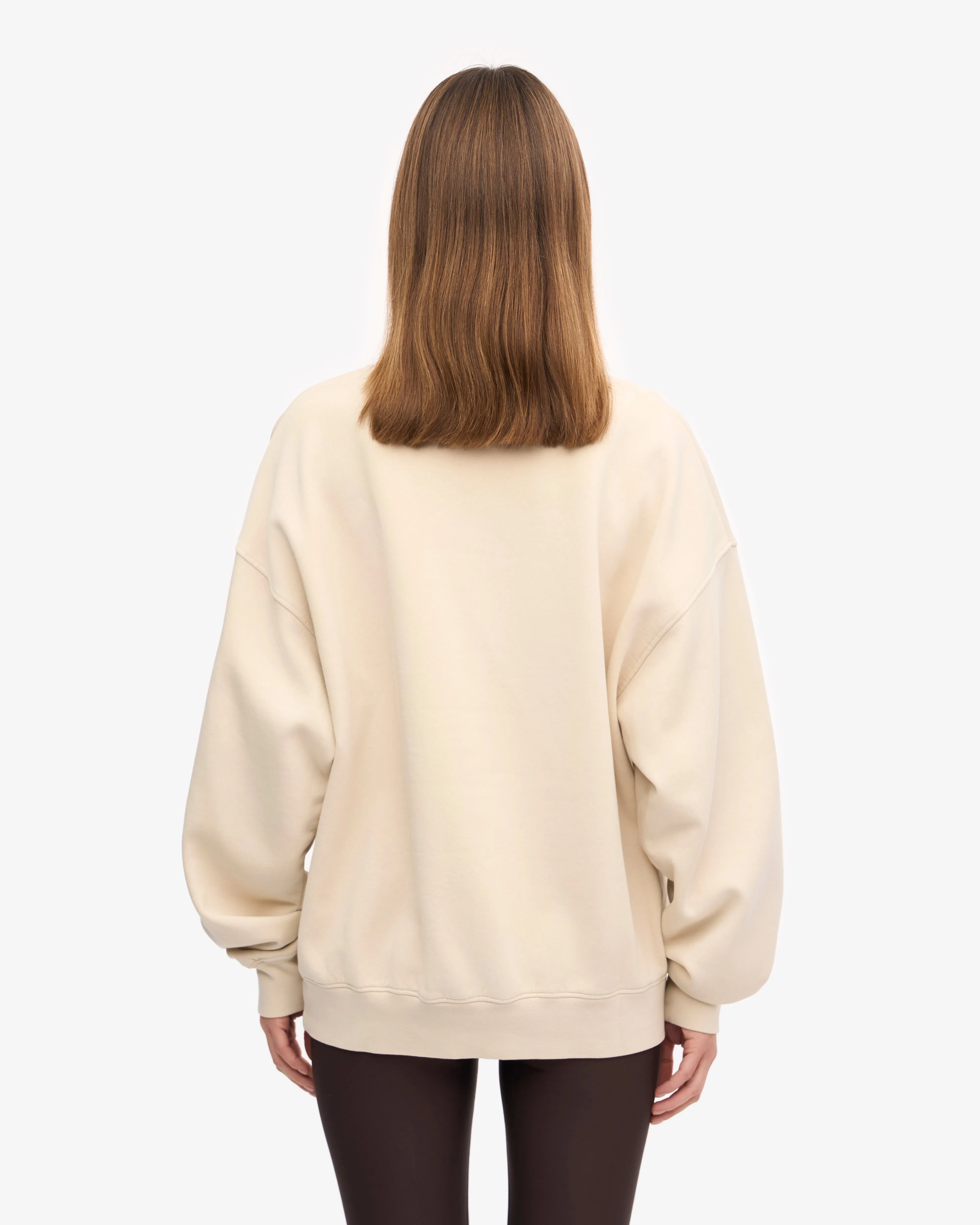Organic Oversized Crew - Ivory White