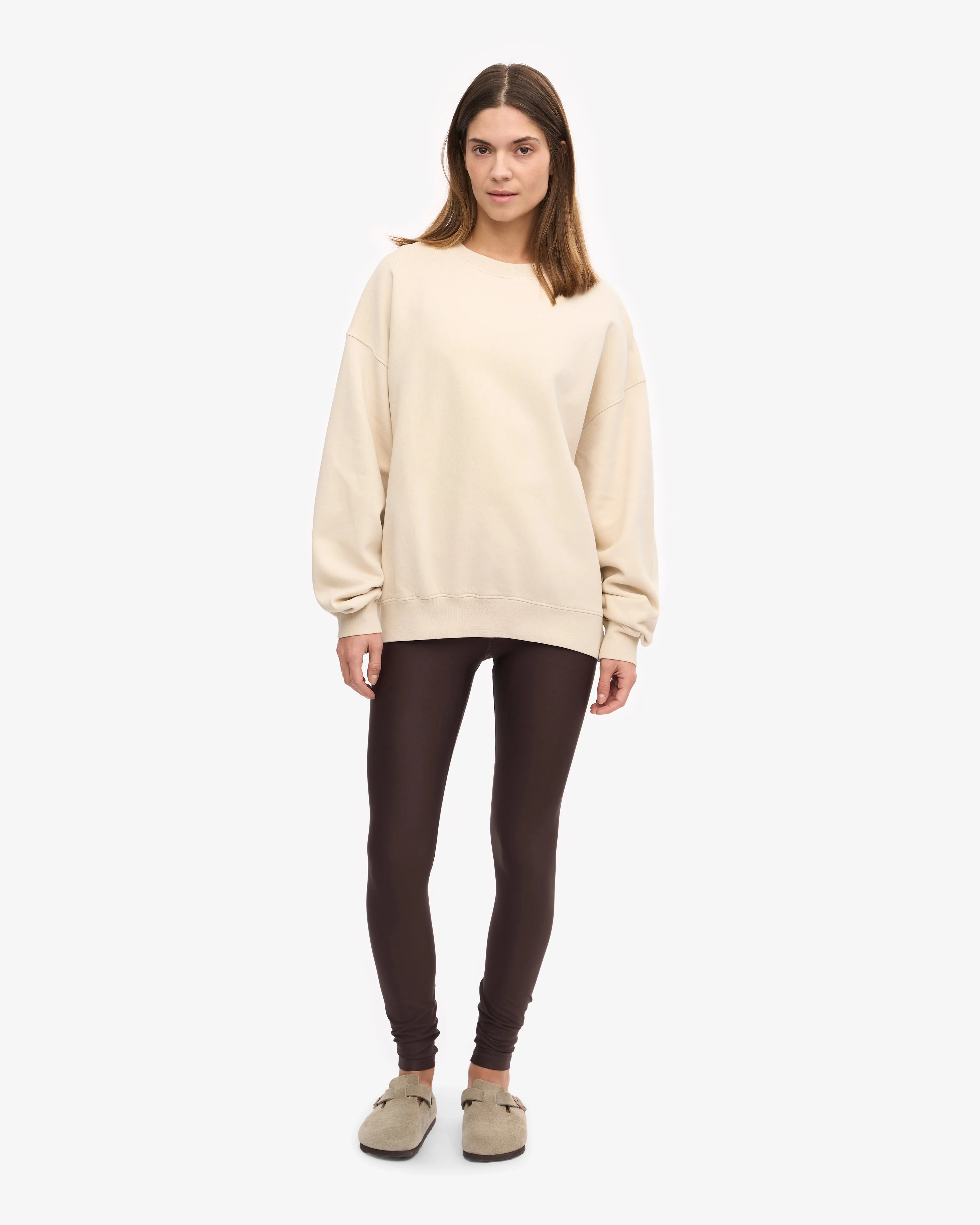 Organic Oversized Crew - Ivory White