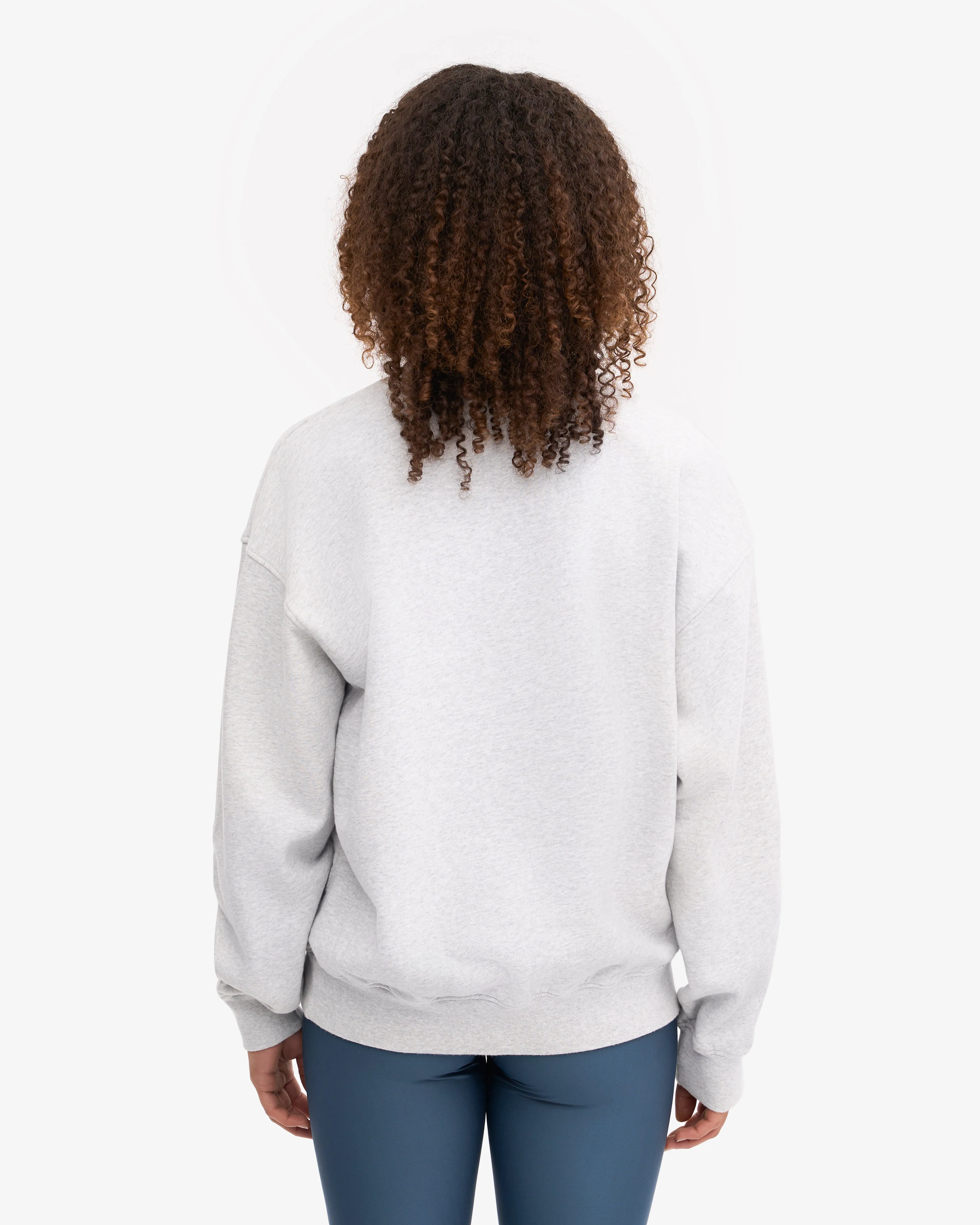 Organic Oversized Crew - Snow Melange