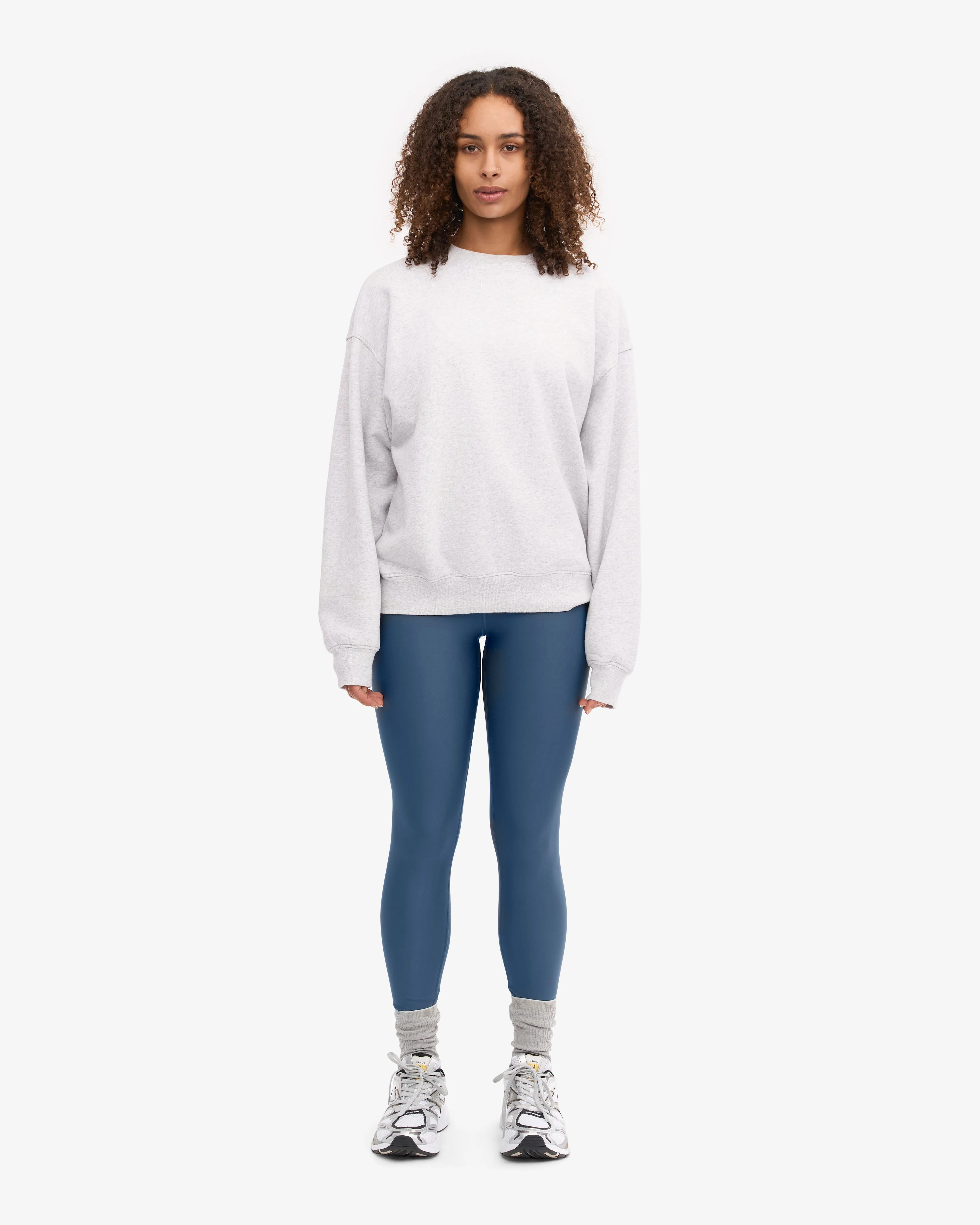 Organic Oversized Crew - Snow Melange