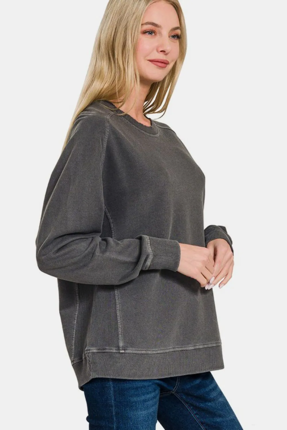 Pigment Dyed French Terry Sweatshirt