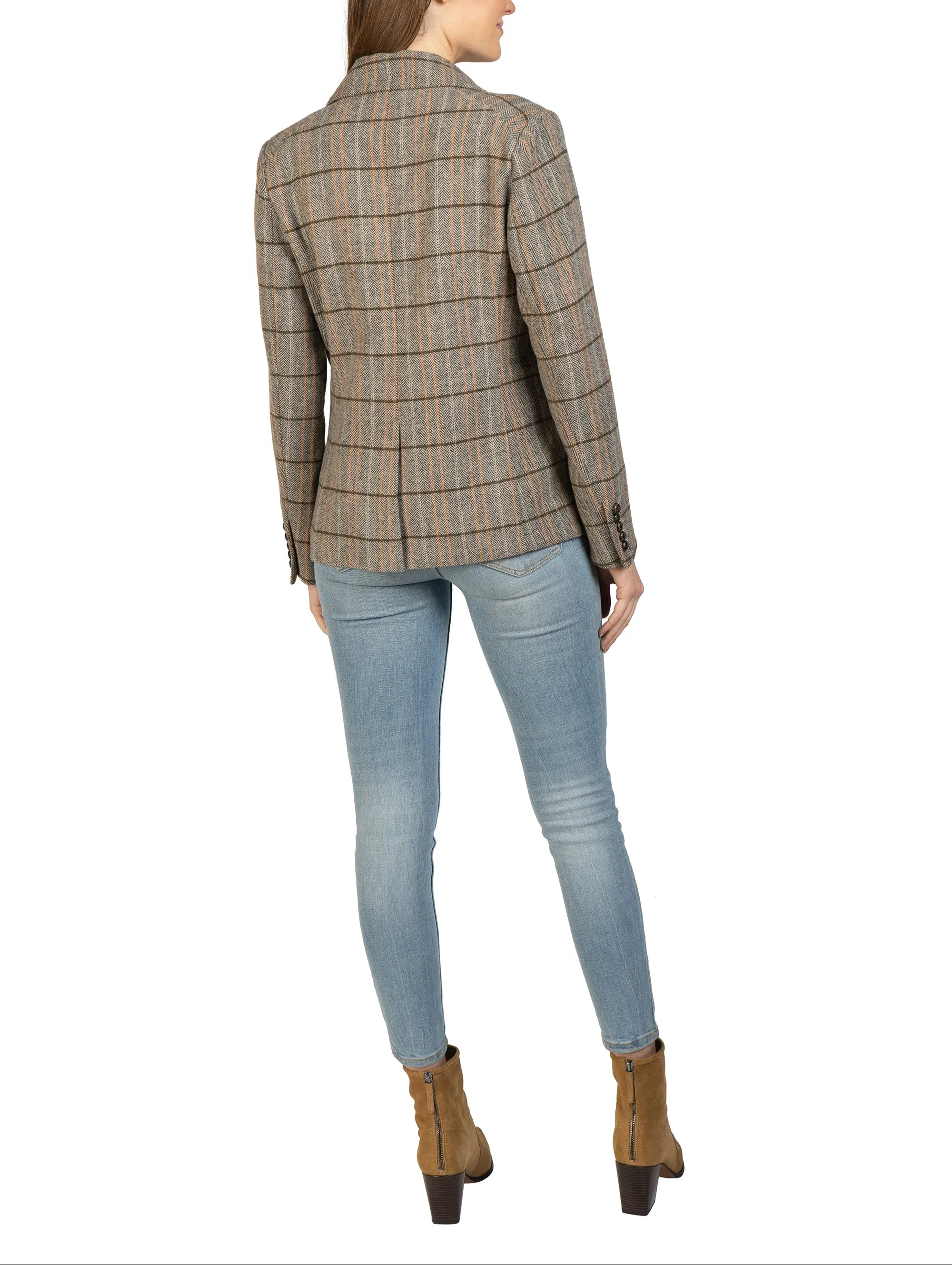 Plaid Beige Blazer
