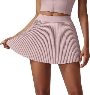 Pleated Skirts for Women Tennis Sports Flowy High Elastic Waist Athletic Hot Mini Skirts for Outdoor Active Clothes