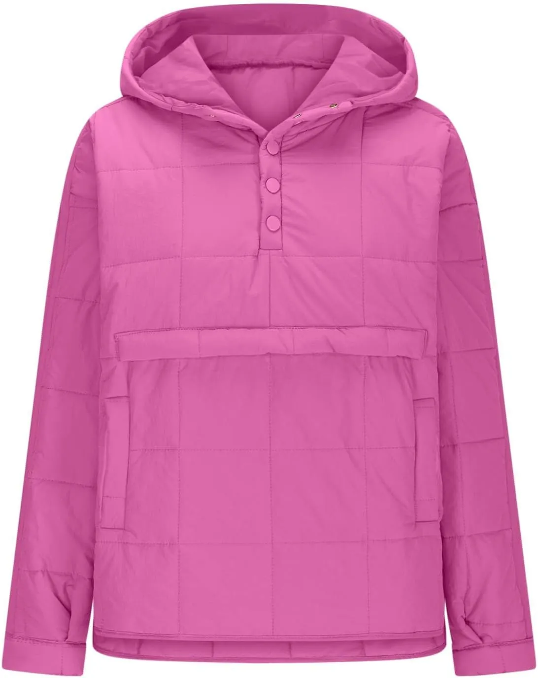 Quilted Puffer Jackets for Women Winter Coats Lightweight Warm Down Jacket Oversized Overcoats with Pockets