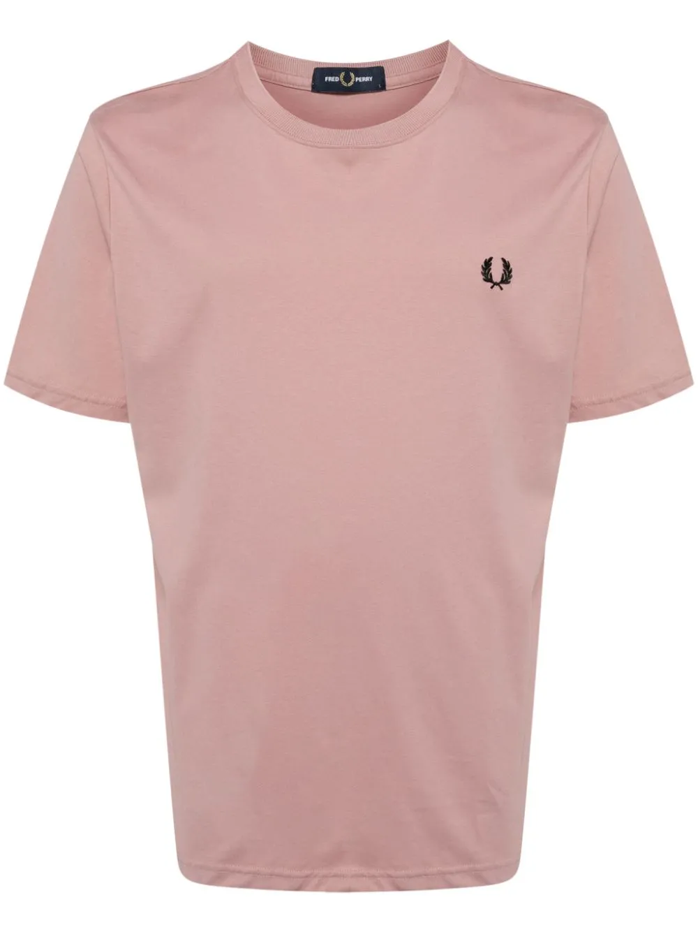 Ringer logo-embroidered T-shirt