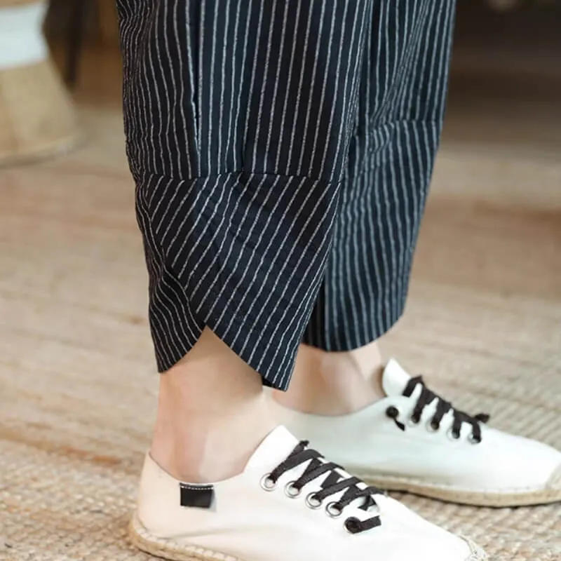 Ryker Pinstripe Loose Fit Pants