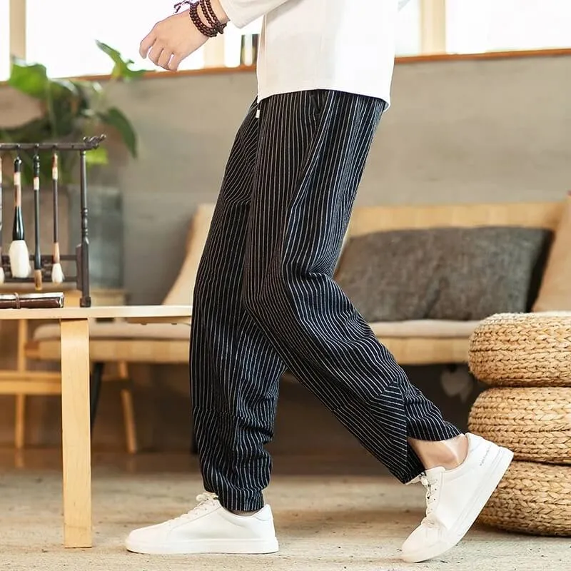 Ryker Pinstripe Loose Fit Pants