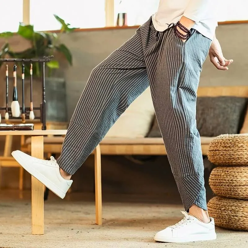 Ryker Pinstripe Loose Fit Pants