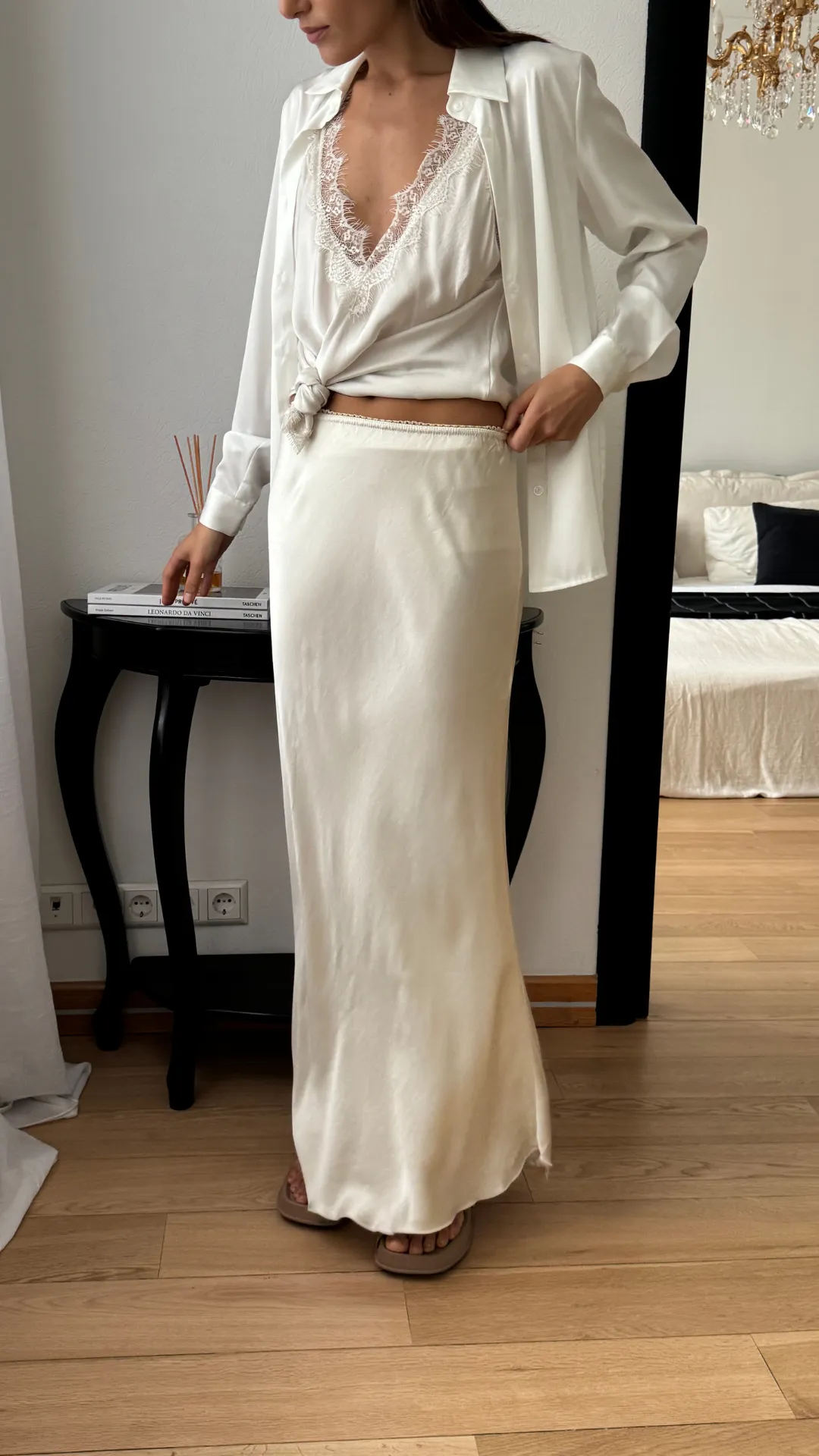 SASHA SKIRT - OYSTER