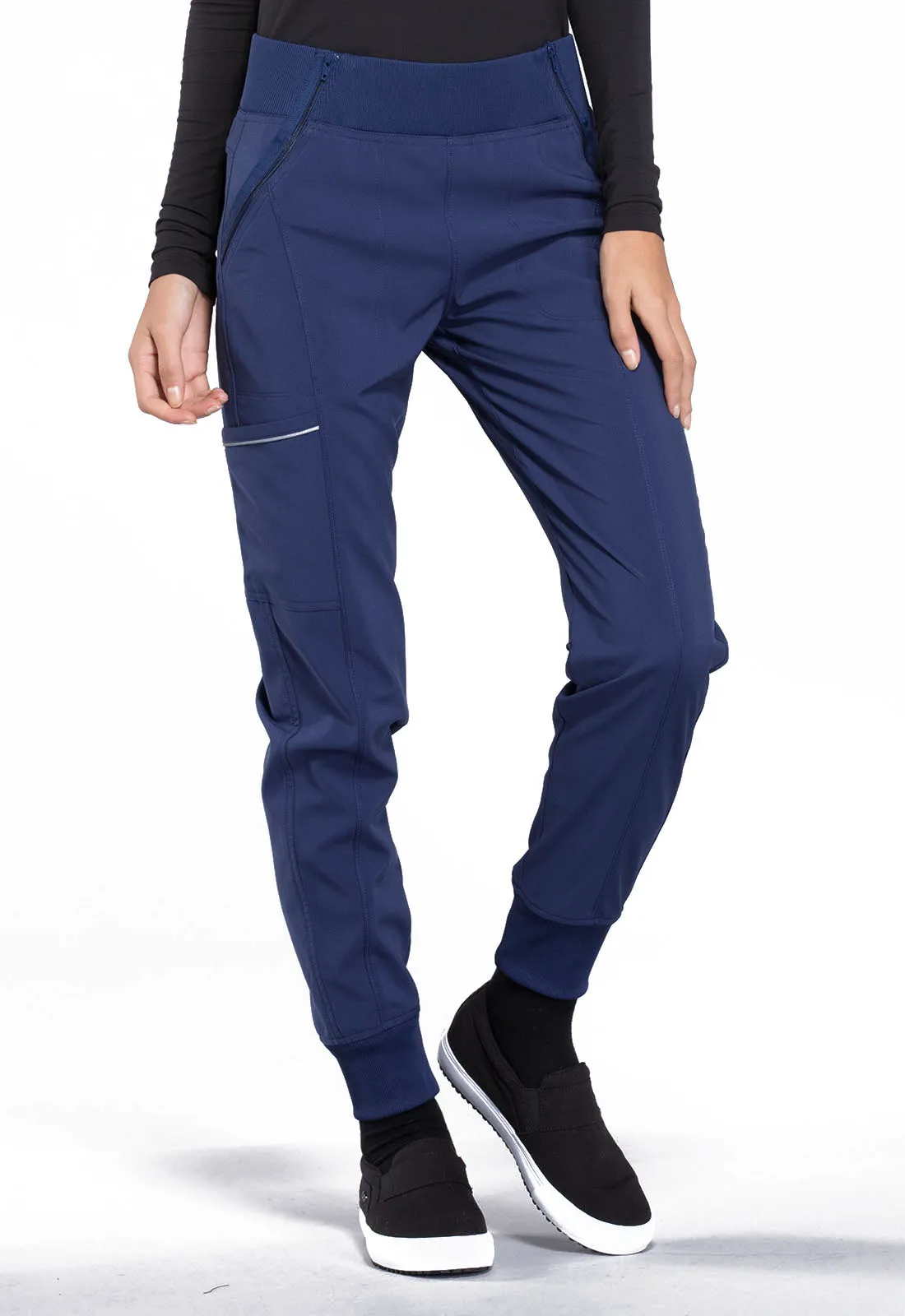 Scrub Pants - Cherokee Infinity Women's Mid Rise Jogger - Navy, CK110A