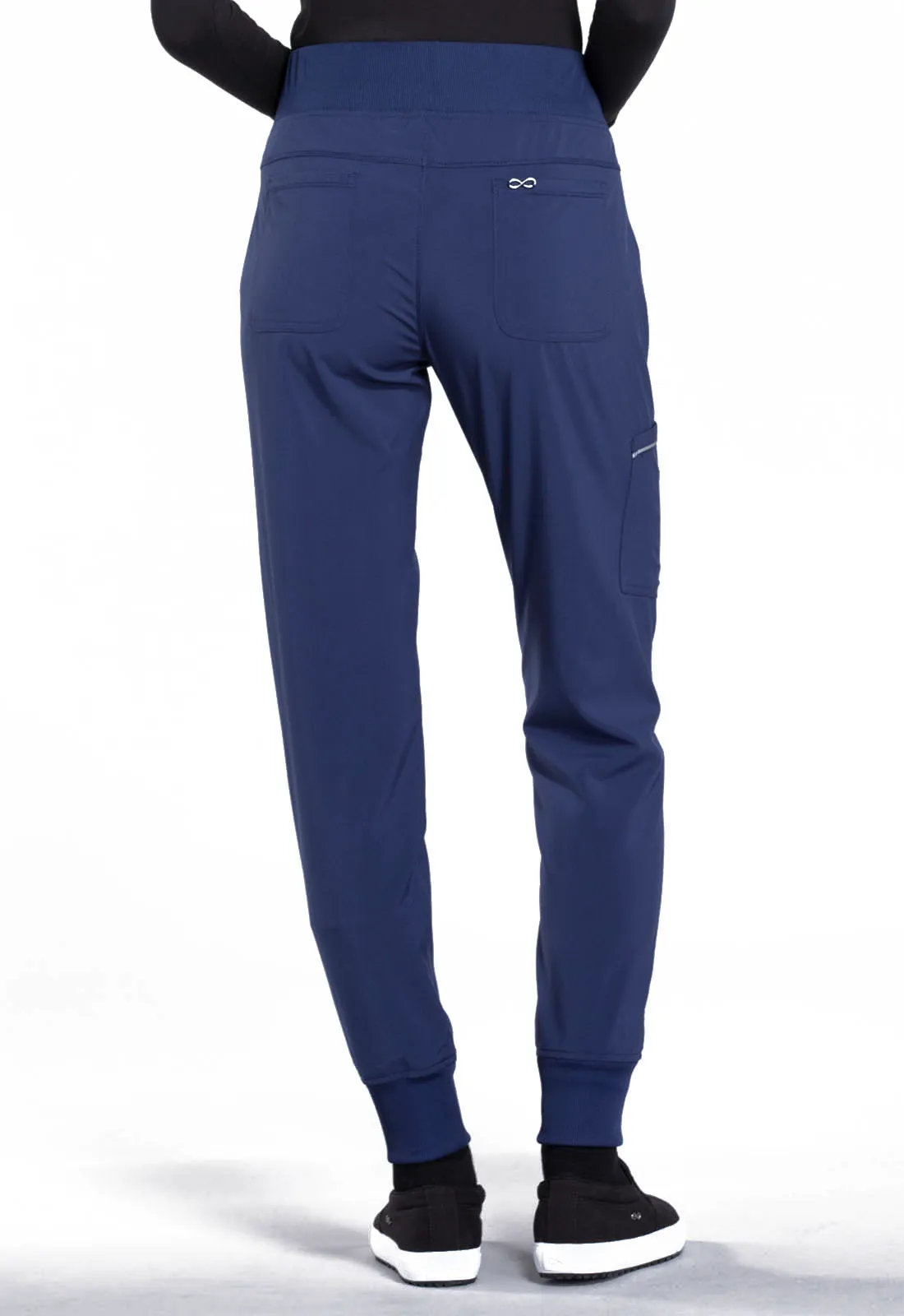 Scrub Pants - Cherokee Infinity Women's Mid Rise Jogger - Navy, CK110A