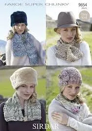 Sirdar Faroe Super Chunky Yarn Pattern Leaflets