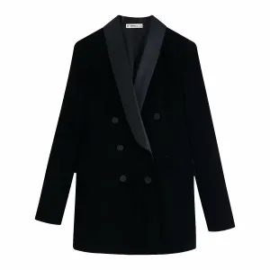STRAIGHT FIT VELVET BLAZER / VELVET TROUSERS