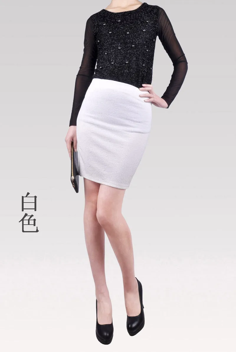 Stretchable Plus Size OL Skirt Slim Look Women Skirt