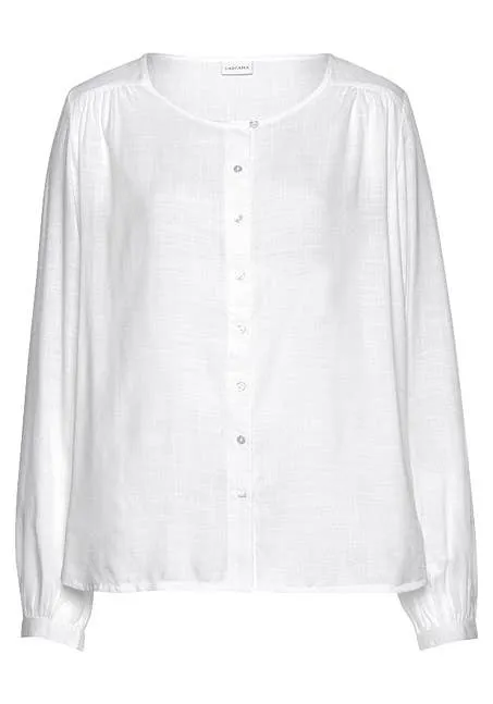 Striped Button-Up Blouse