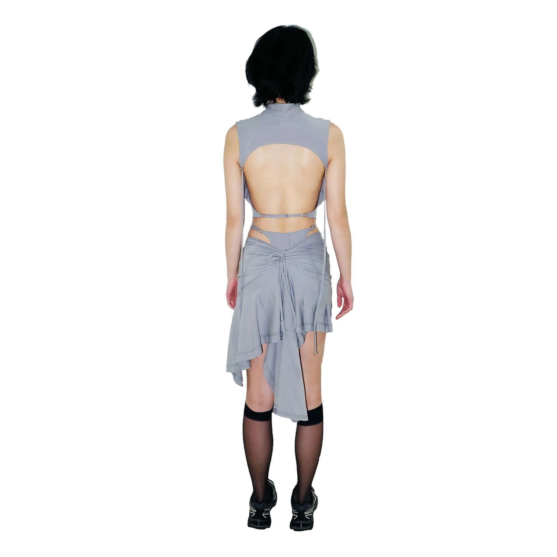 System Mini Skirt — Steel