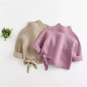 Tie chunky sweater