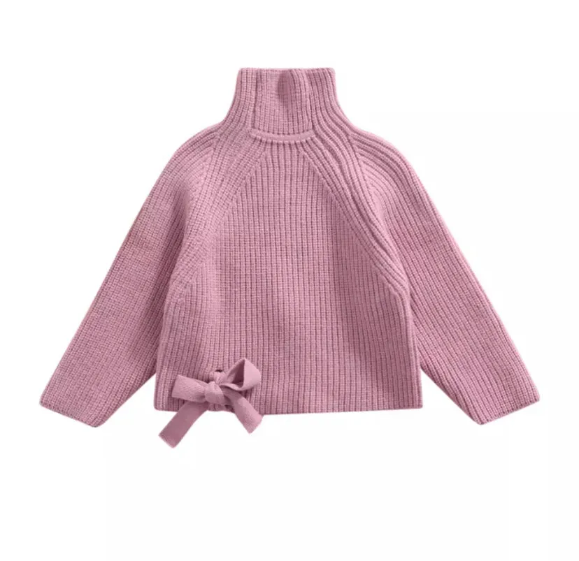 Tie chunky sweater