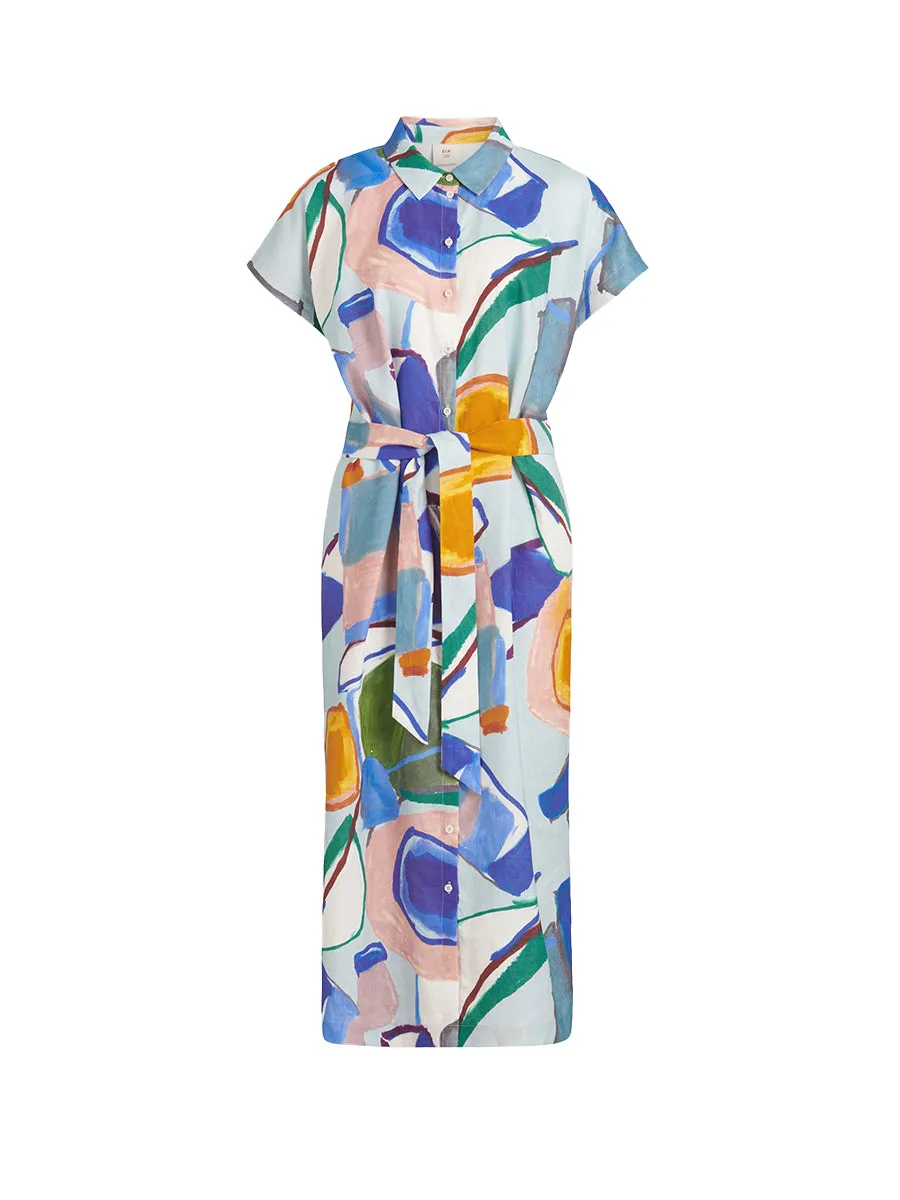 Tilko Shirt Dress - Sun Print