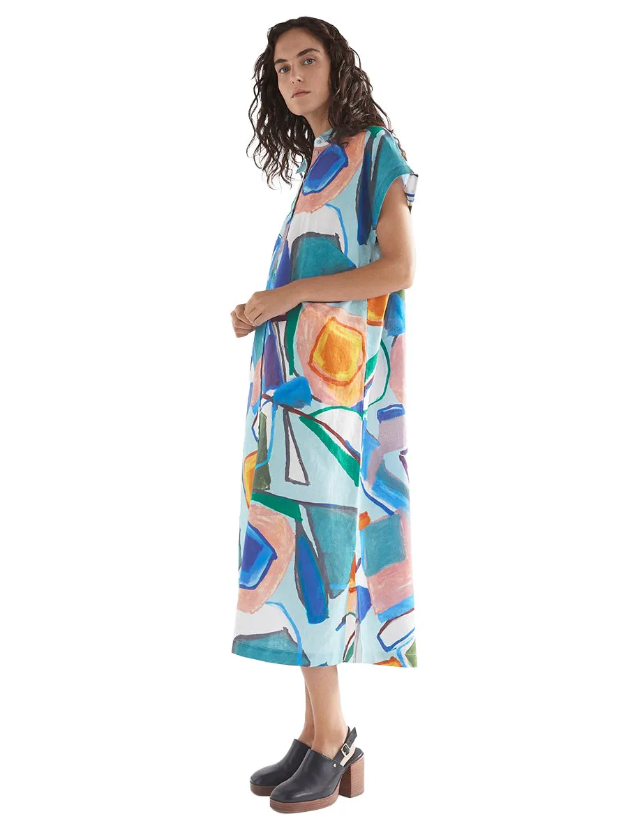 Tilko Shirt Dress - Sun Print