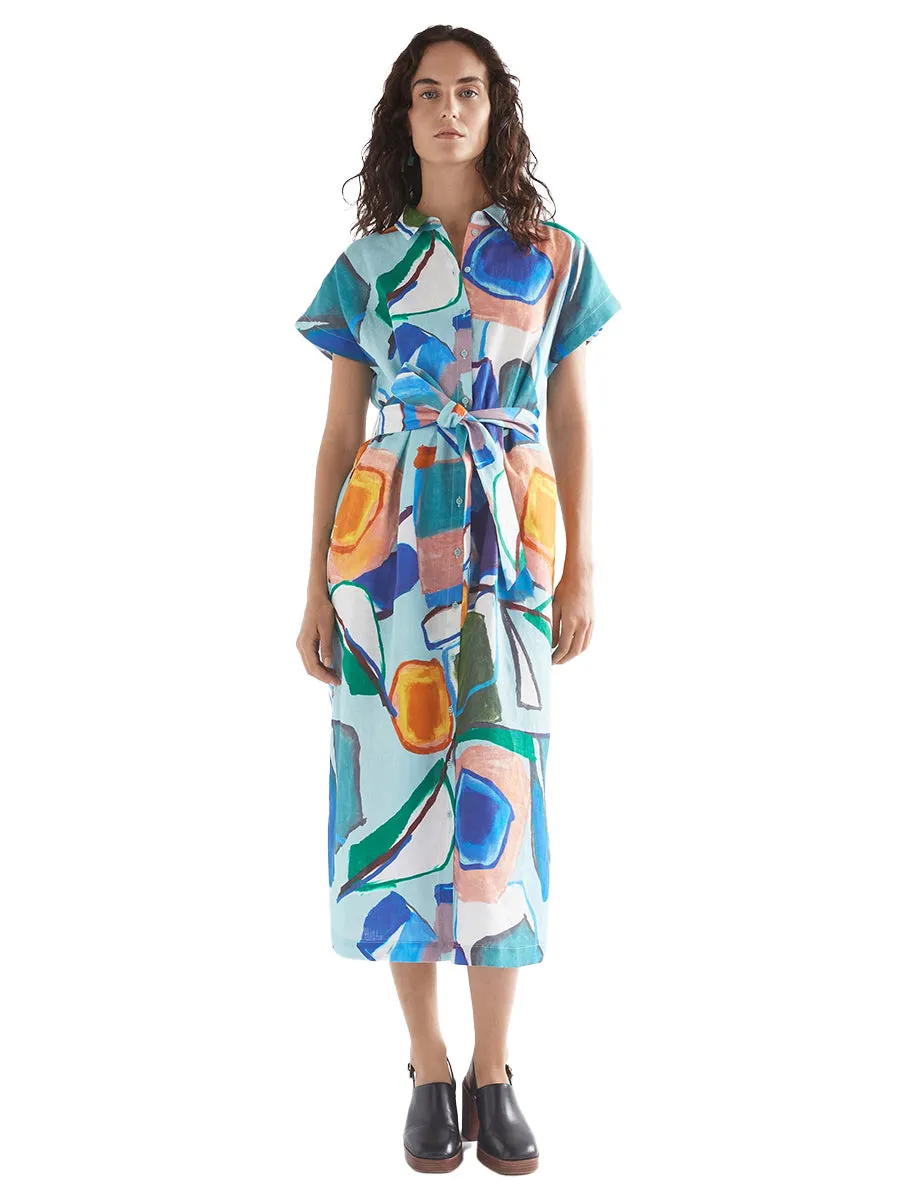 Tilko Shirt Dress - Sun Print