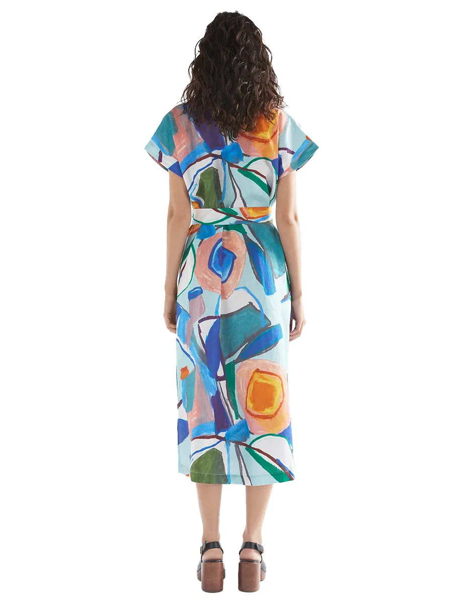 Tilko Shirt Dress - Sun Print
