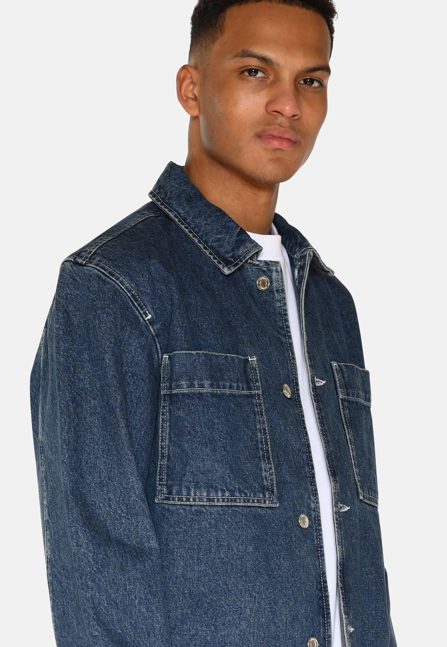 Trent denim jacket 4198 - Blue Ashes