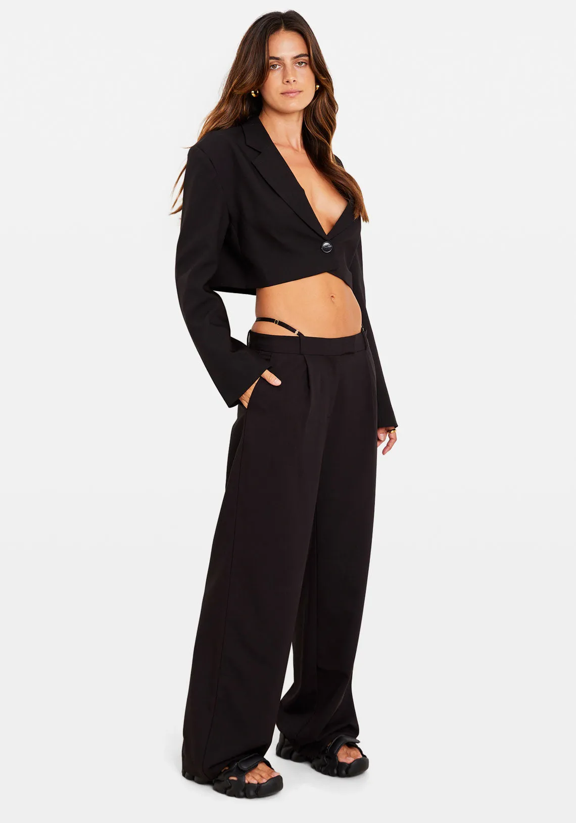 TRINITY LOW RISE PANT BLACK