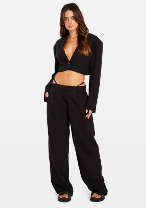 TRINITY LOW RISE PANT BLACK