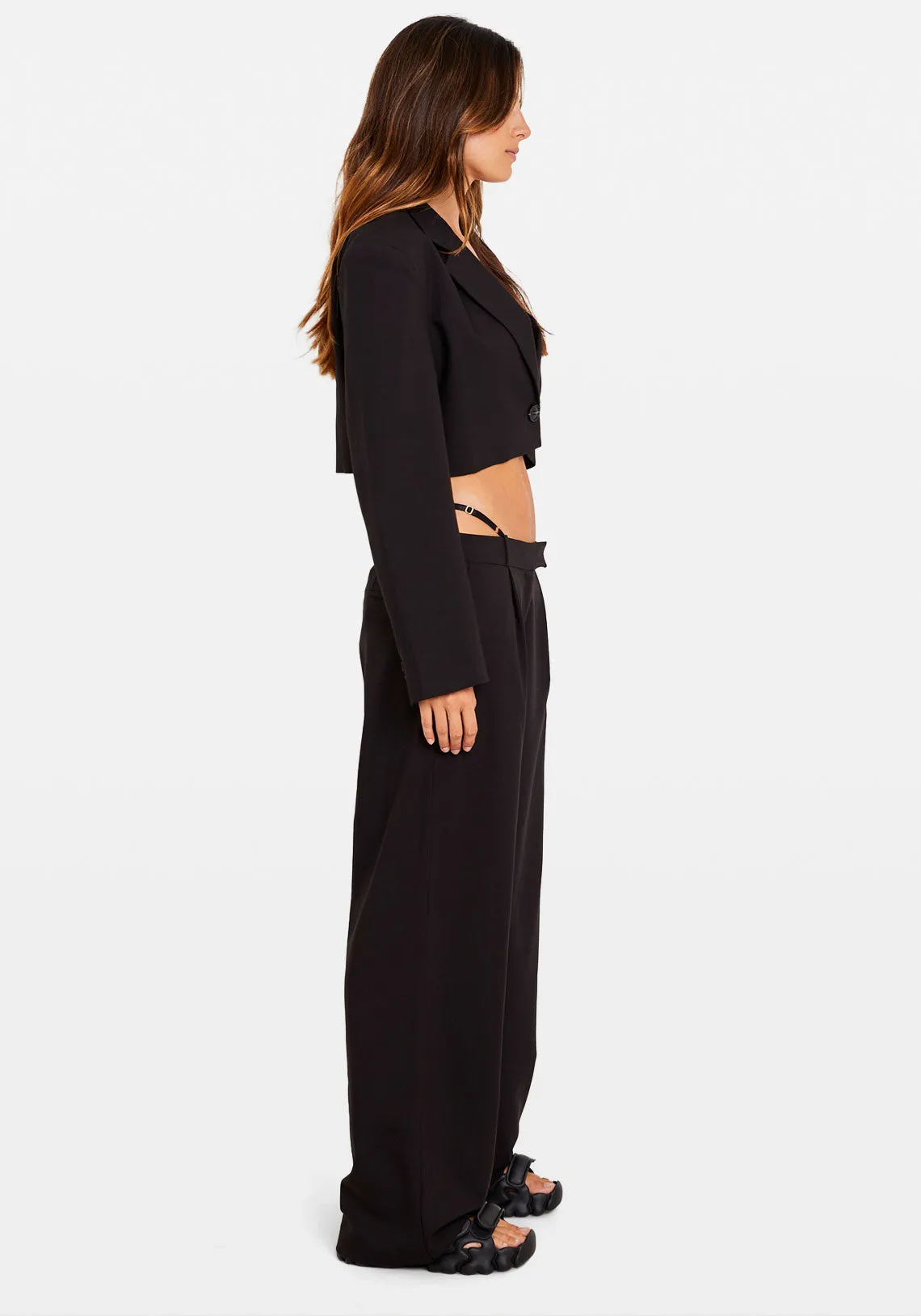 TRINITY LOW RISE PANT BLACK