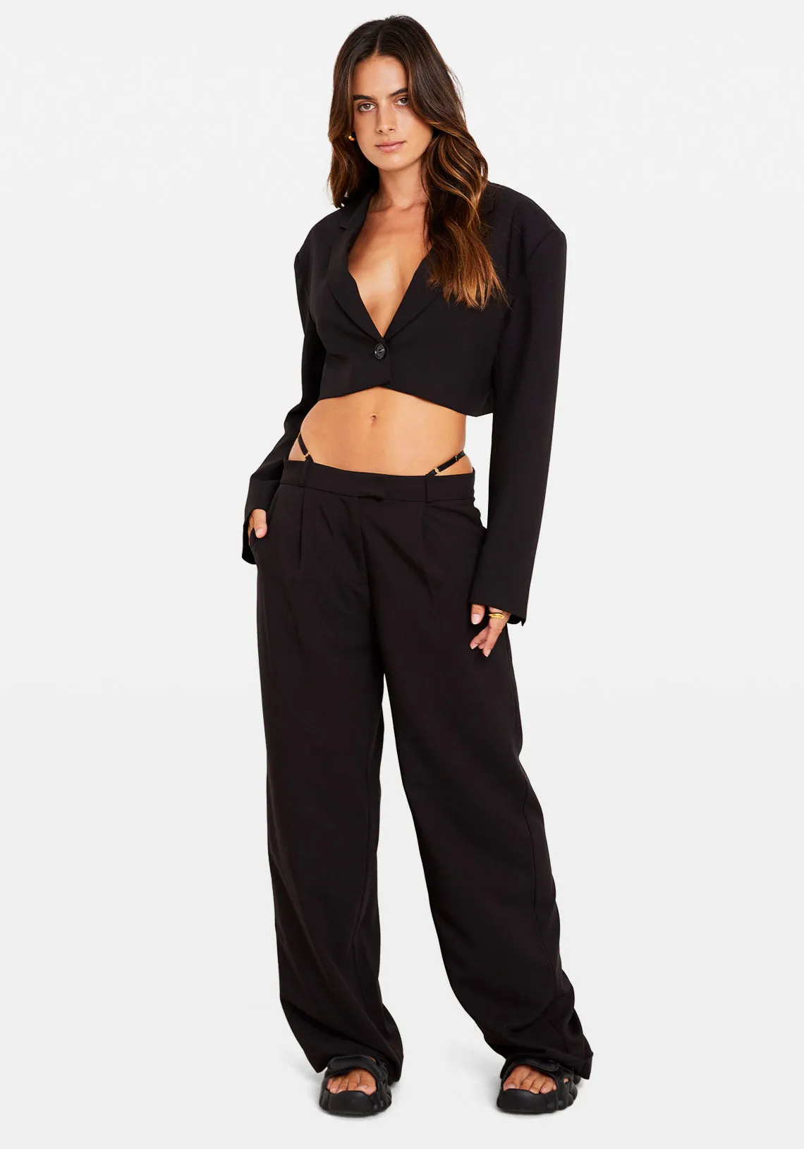 TRINITY LOW RISE PANT BLACK