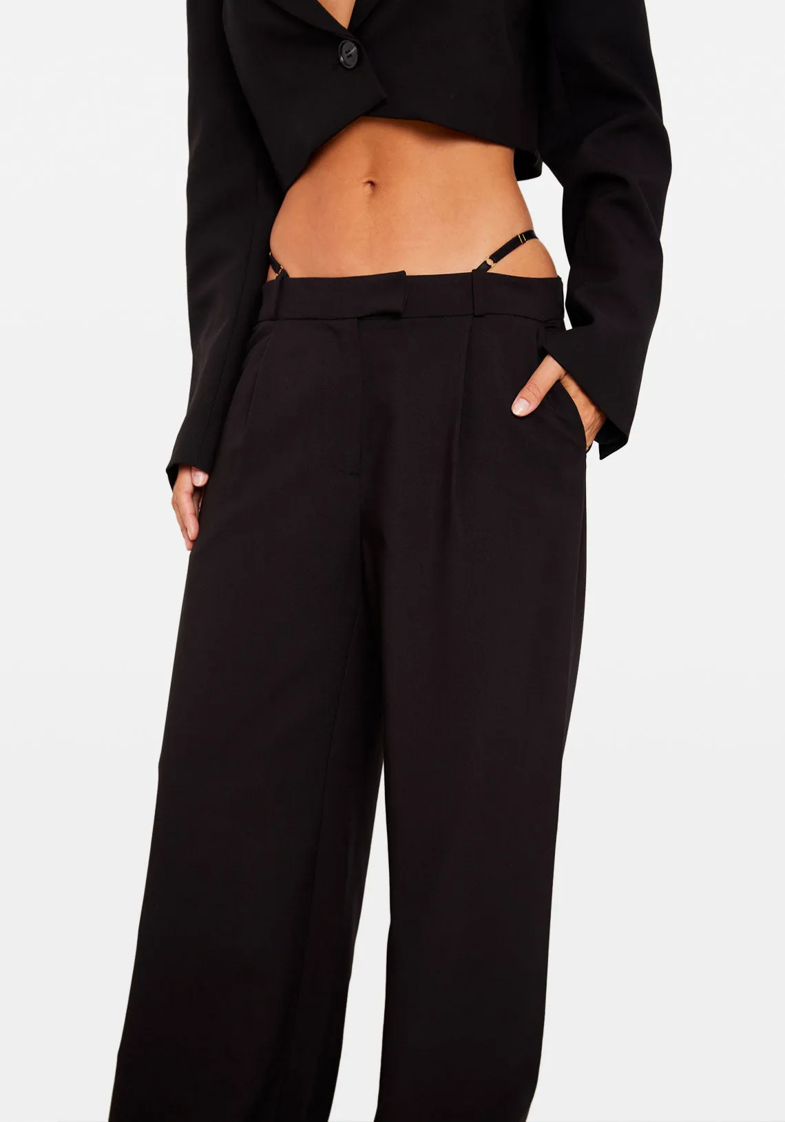 TRINITY LOW RISE PANT BLACK