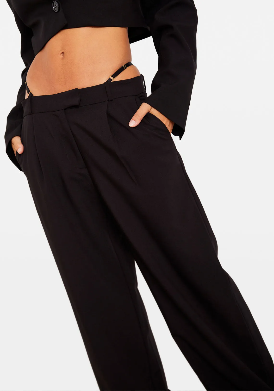 TRINITY LOW RISE PANT BLACK