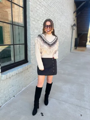 Utah Quilted Skirt Black