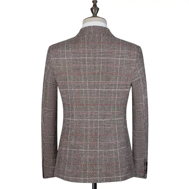 West Louis Comfortable Fabric Retro Style Blazer