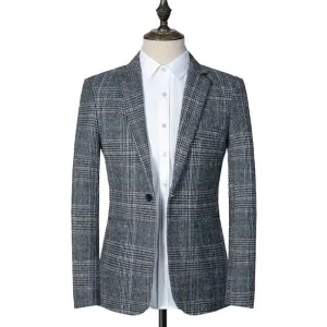 West Louis Comfortable Fabric Retro Style Blazer