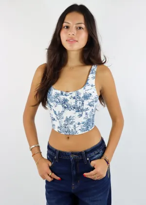 Wildflower Corset ★ Blue Floral