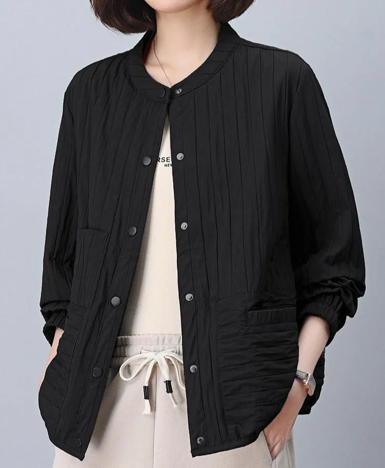 Women Elegant Casual Pleated Jackets