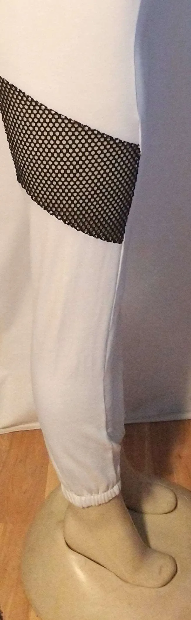 Women's Black and White Pants Suit