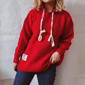 Women's Chunky Knitted Warm Sweater Hoodie