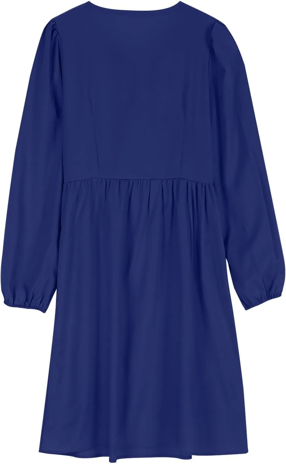 Womens Plus Size Fall Dresses Midi Trendy Lantern Long Sleeve Dress Elegant Solid Flowy Swing Cocktail Party Dresses